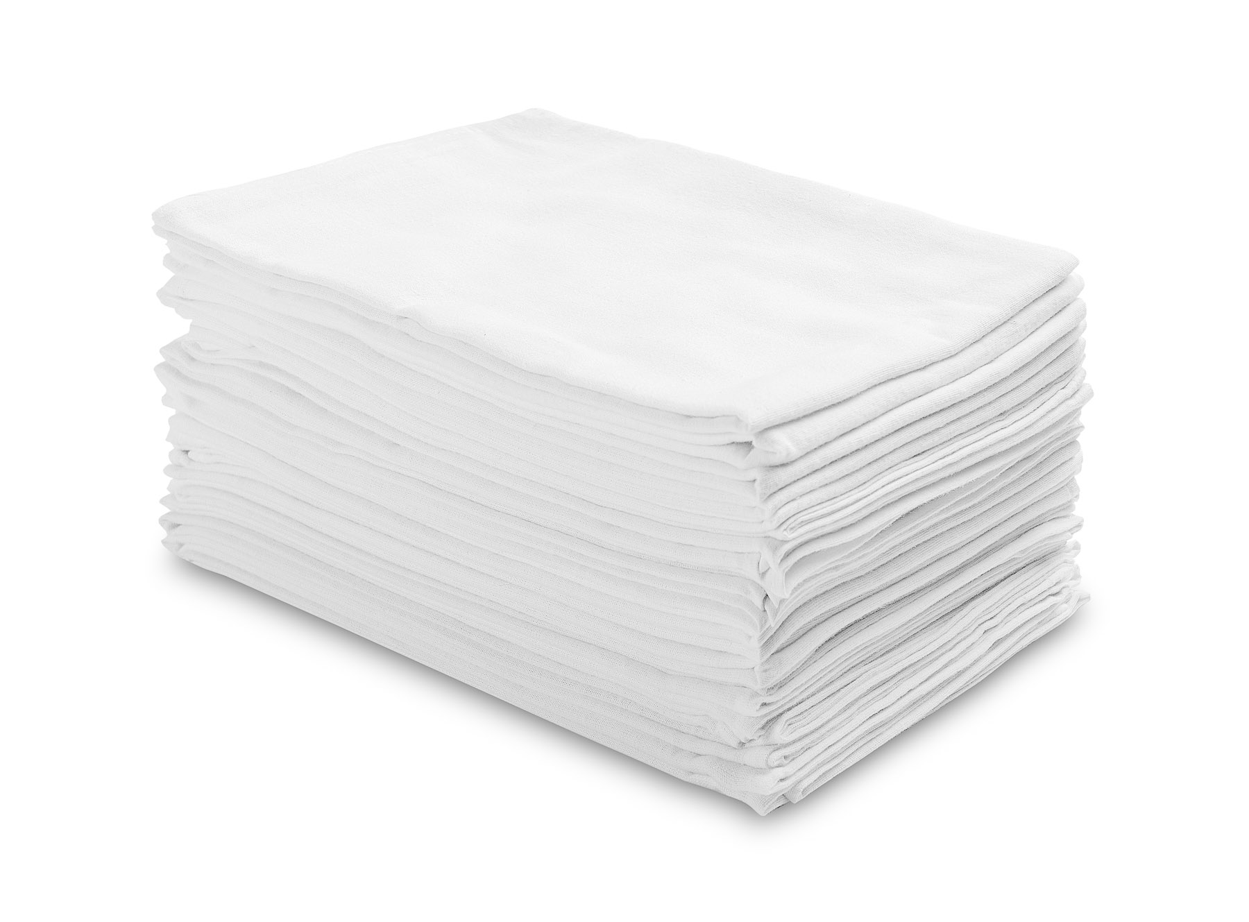 Flannel diapers – white