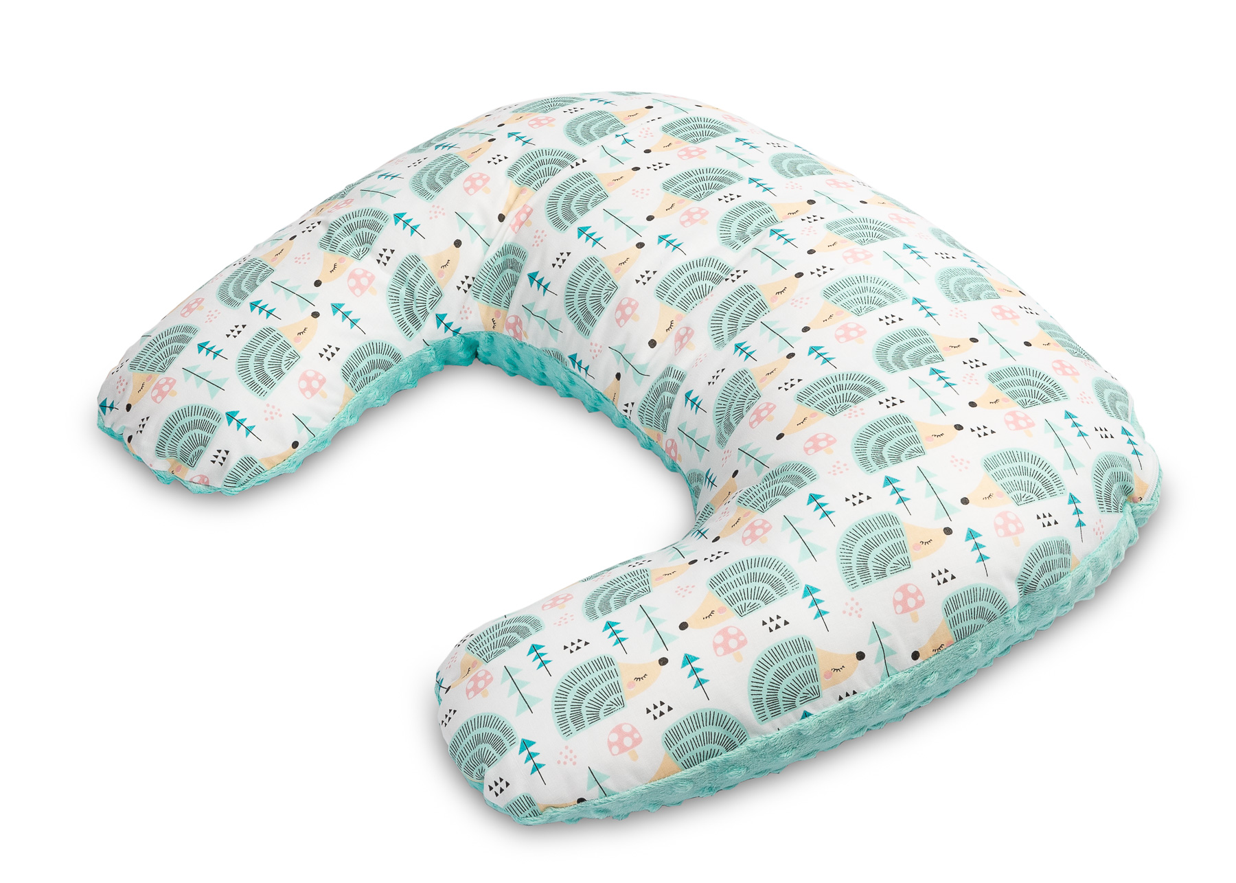 Minky Pillow for Feeding – hedgehogs mint