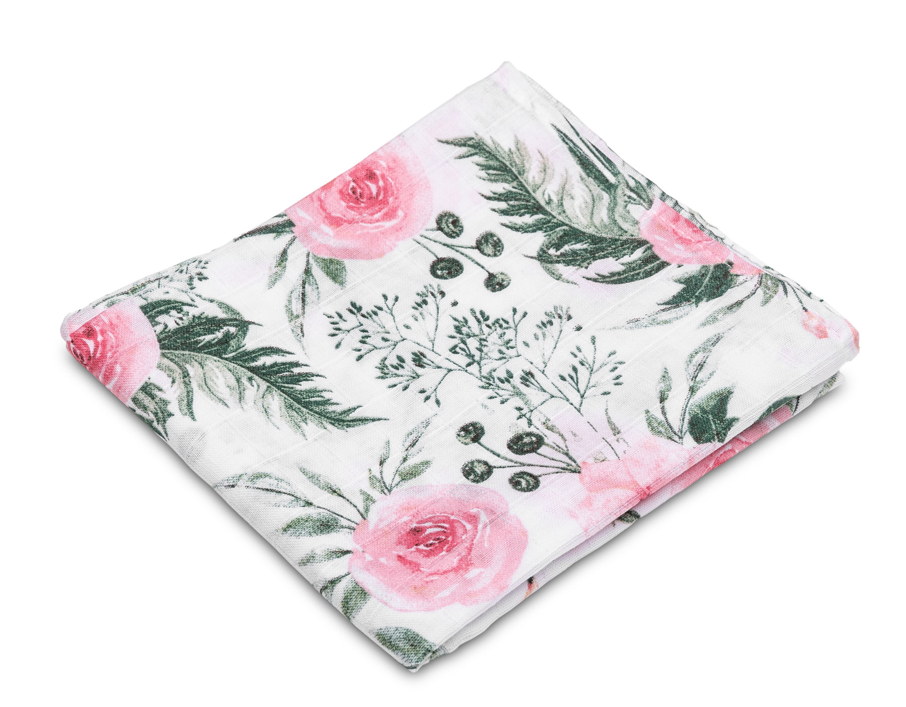 Muslin diaper – roses