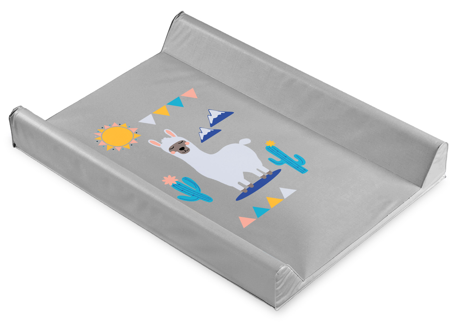 Llamas Changing Pad – grey