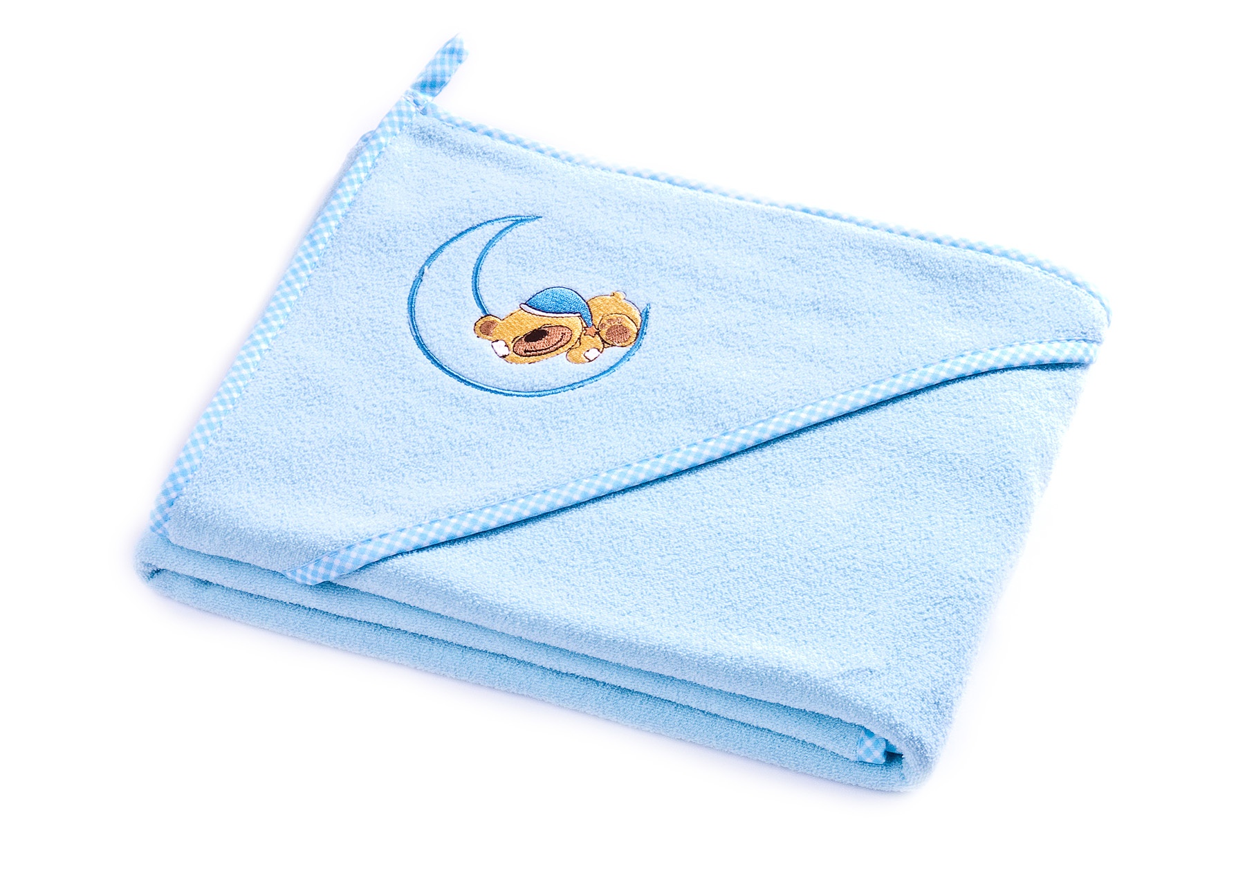 Bear soft bath towel – blue