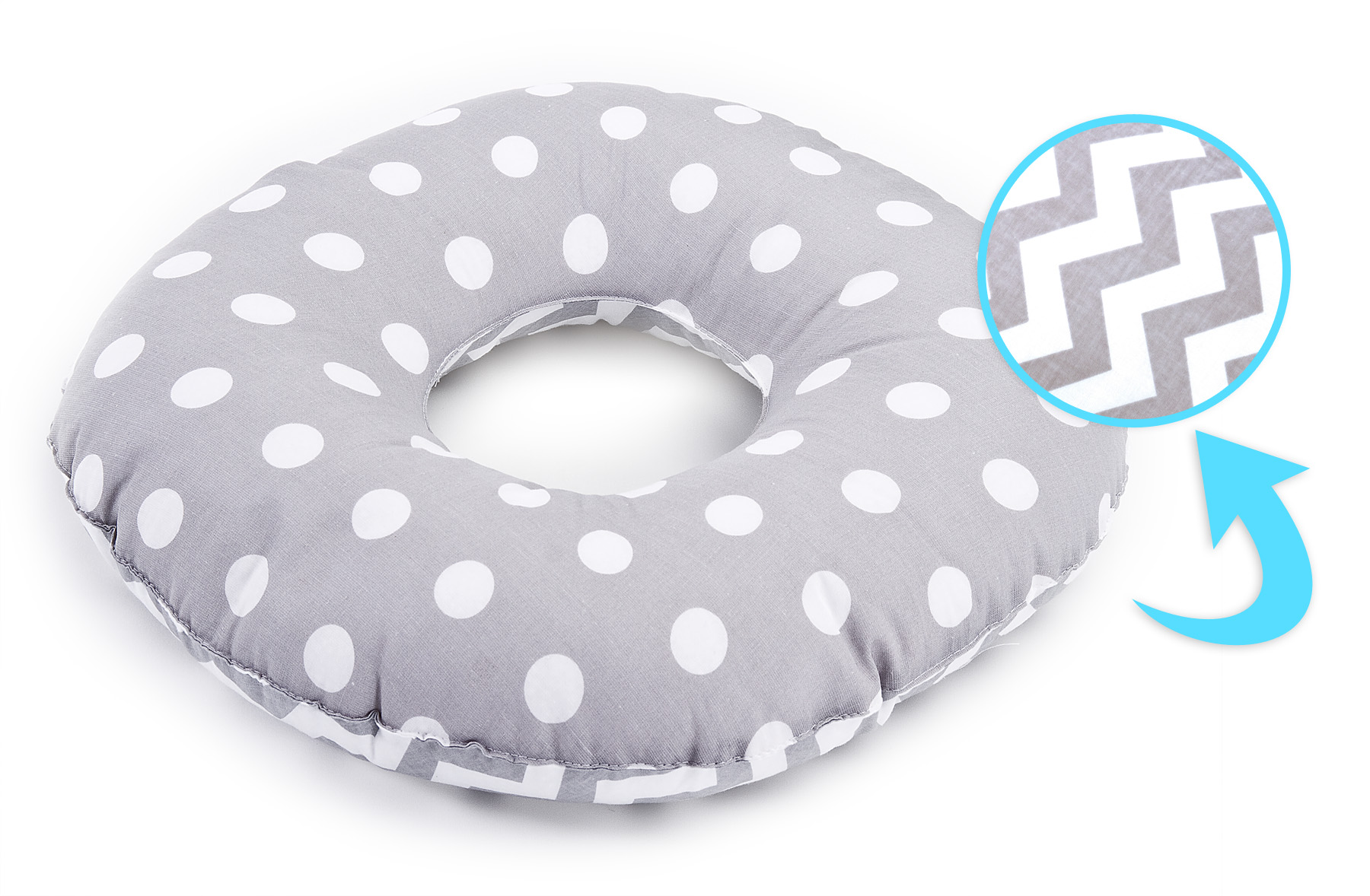 Postnatal Pillow – peas grey