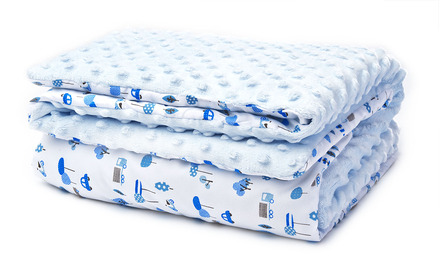 Two-sided Soft blanket – blue