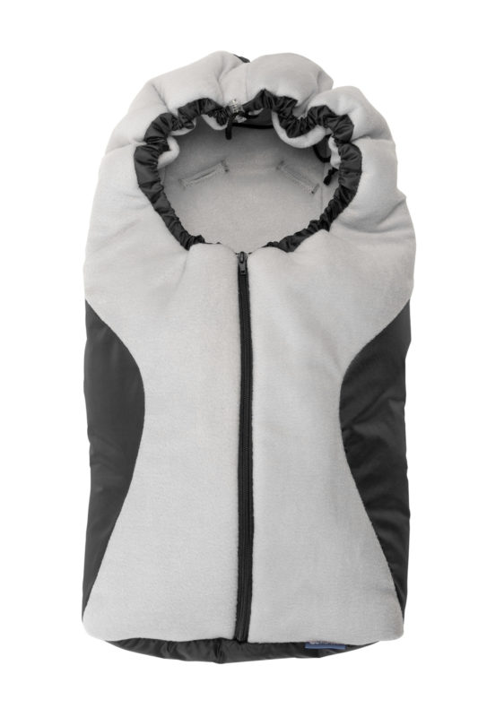 Carrier seat sleeping bag – black/grey polar