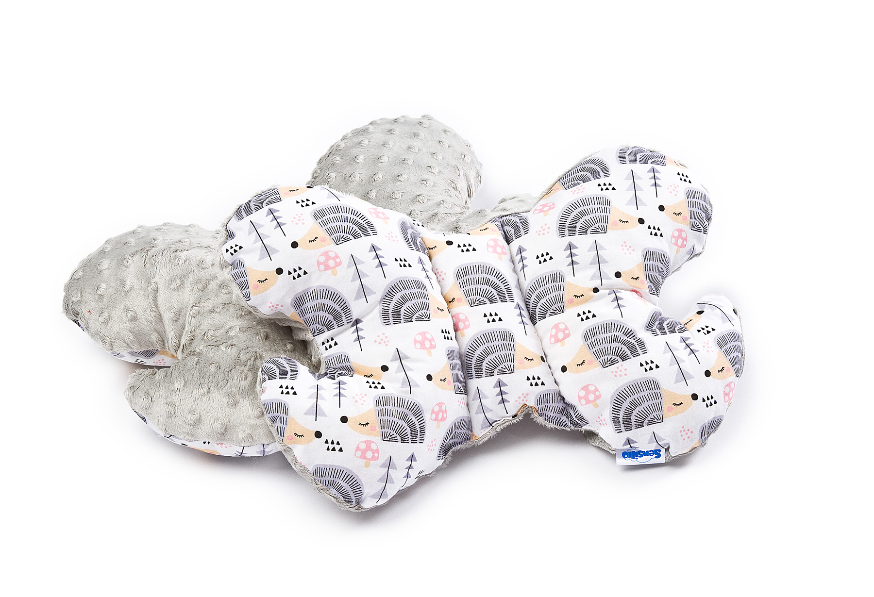 Butterfly Pillow – hedgehogs grey