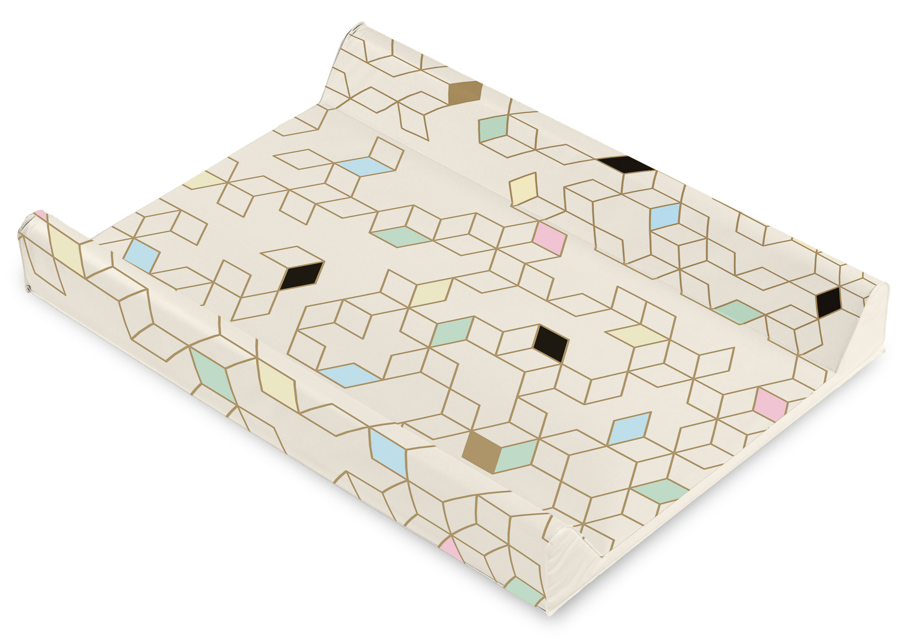 Patterns Changing Pad – cubes beige