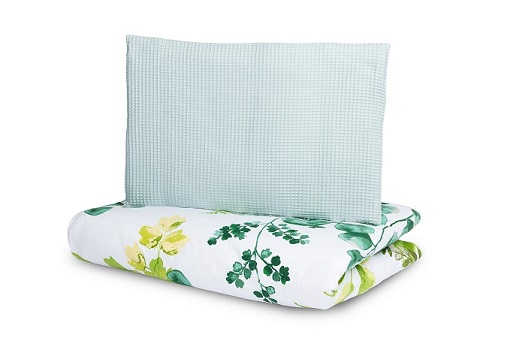 2-pieces 100×135 cm waffle  – eukalytpus mint