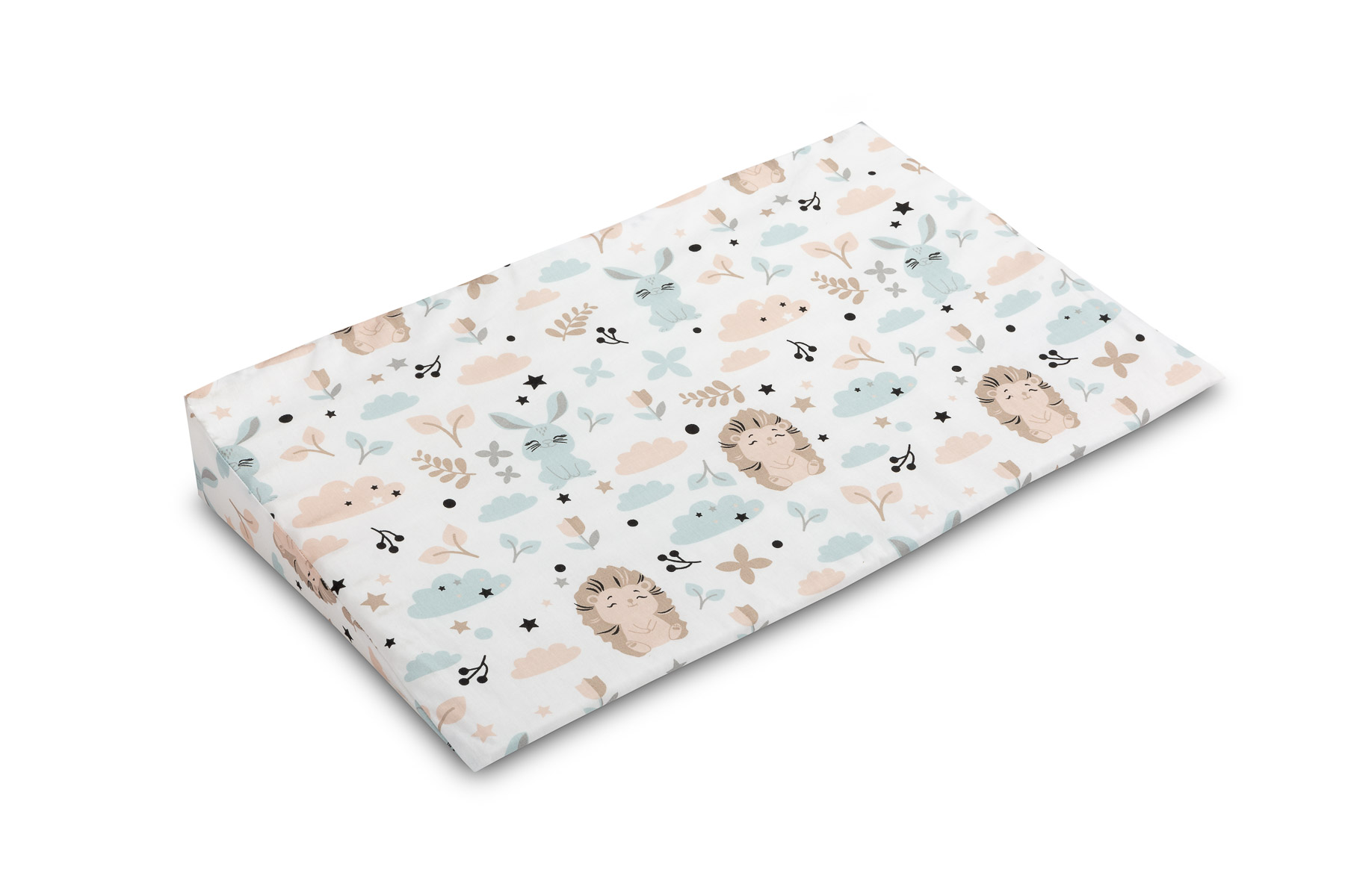 38×60 Wedge Pillowcases – hedgehog and rabbit