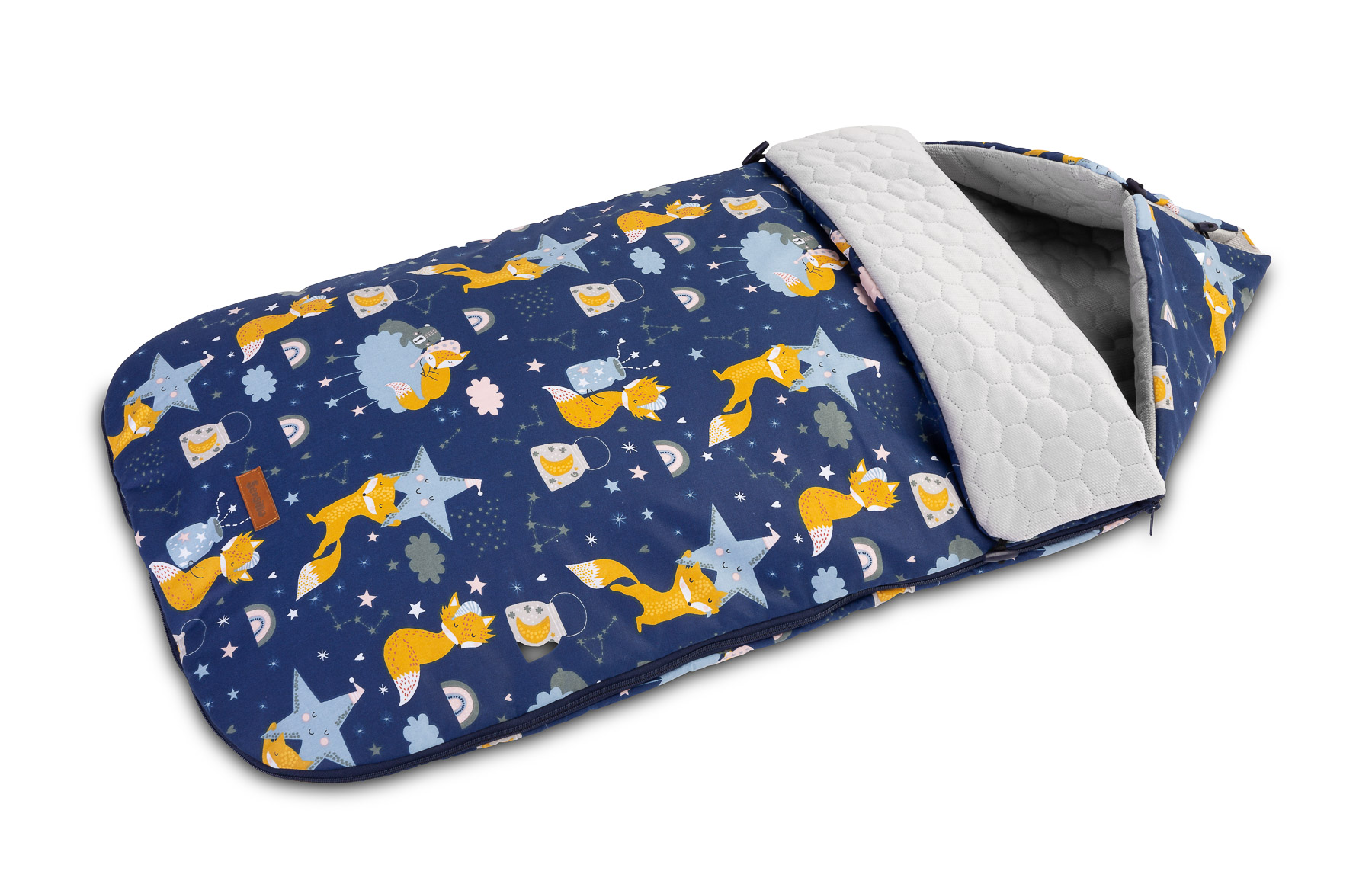 Velvet Sleeping Bag – navy foxes