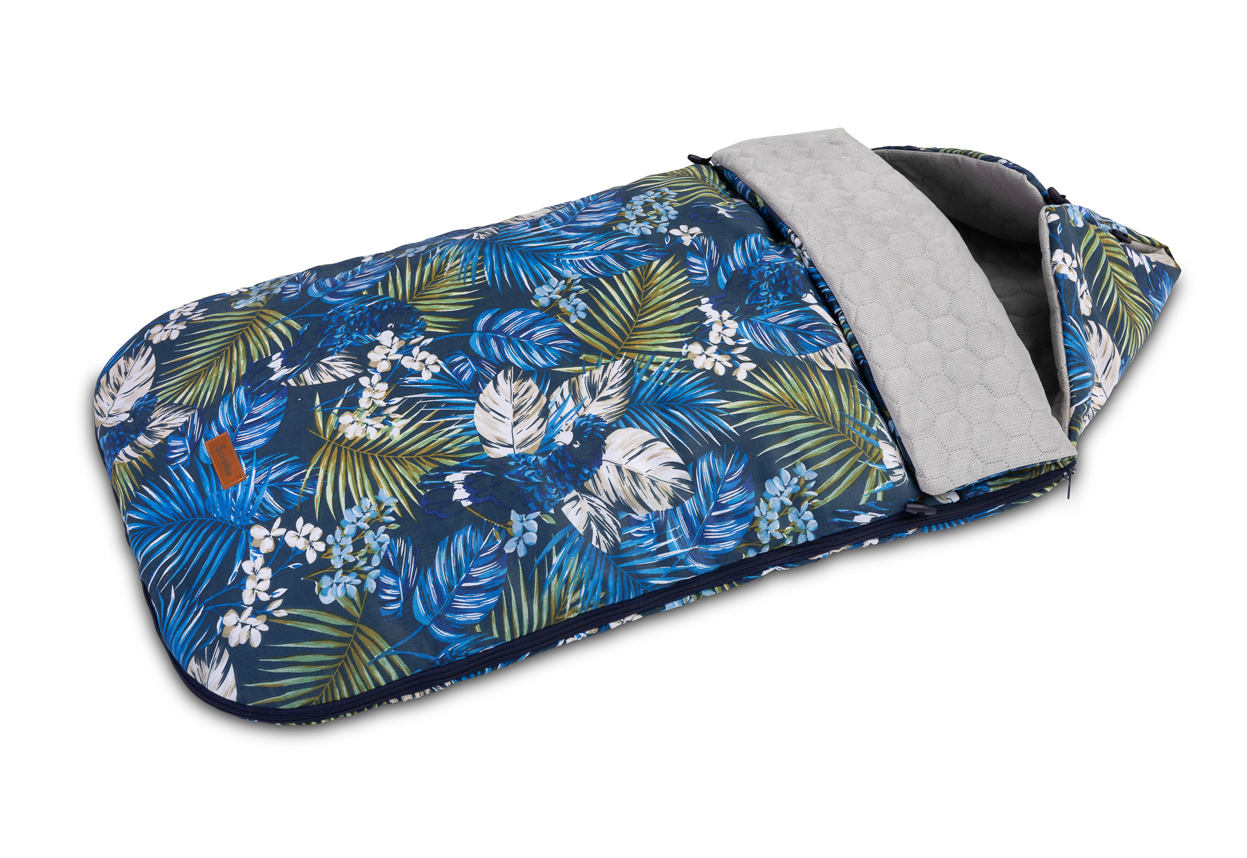 Velvet Sleeping Bag – navy parrots