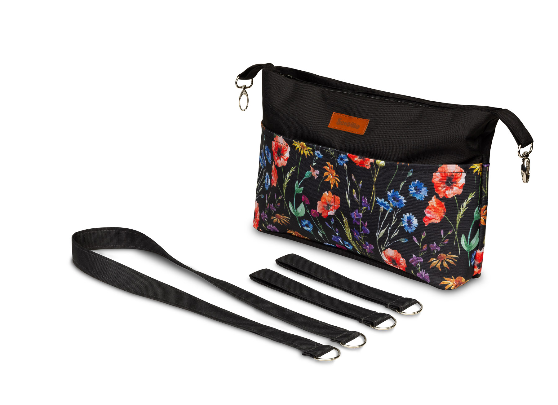 Stroller organizer – black poppy