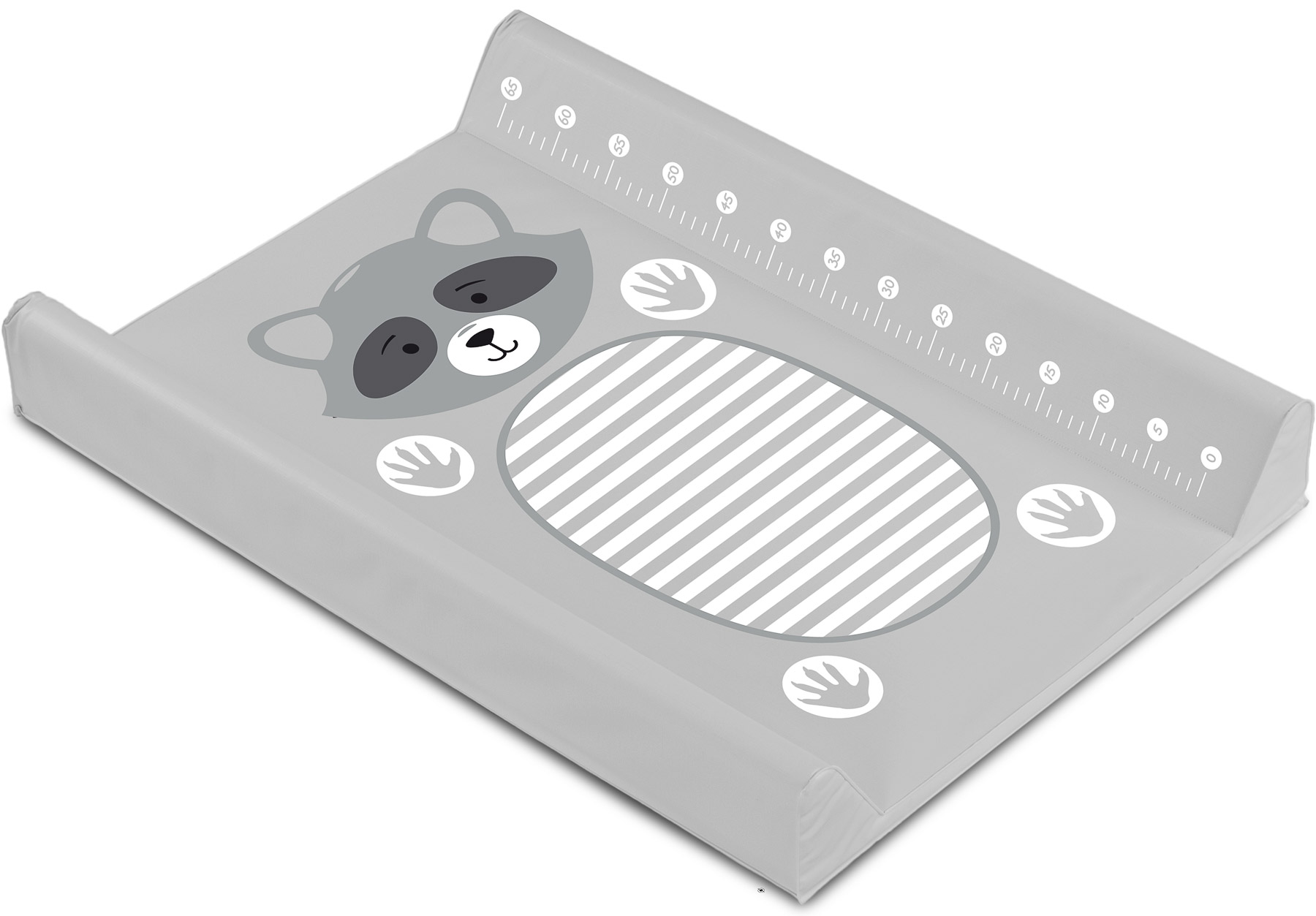 Soft changing pad – Animals Raccoon Grey