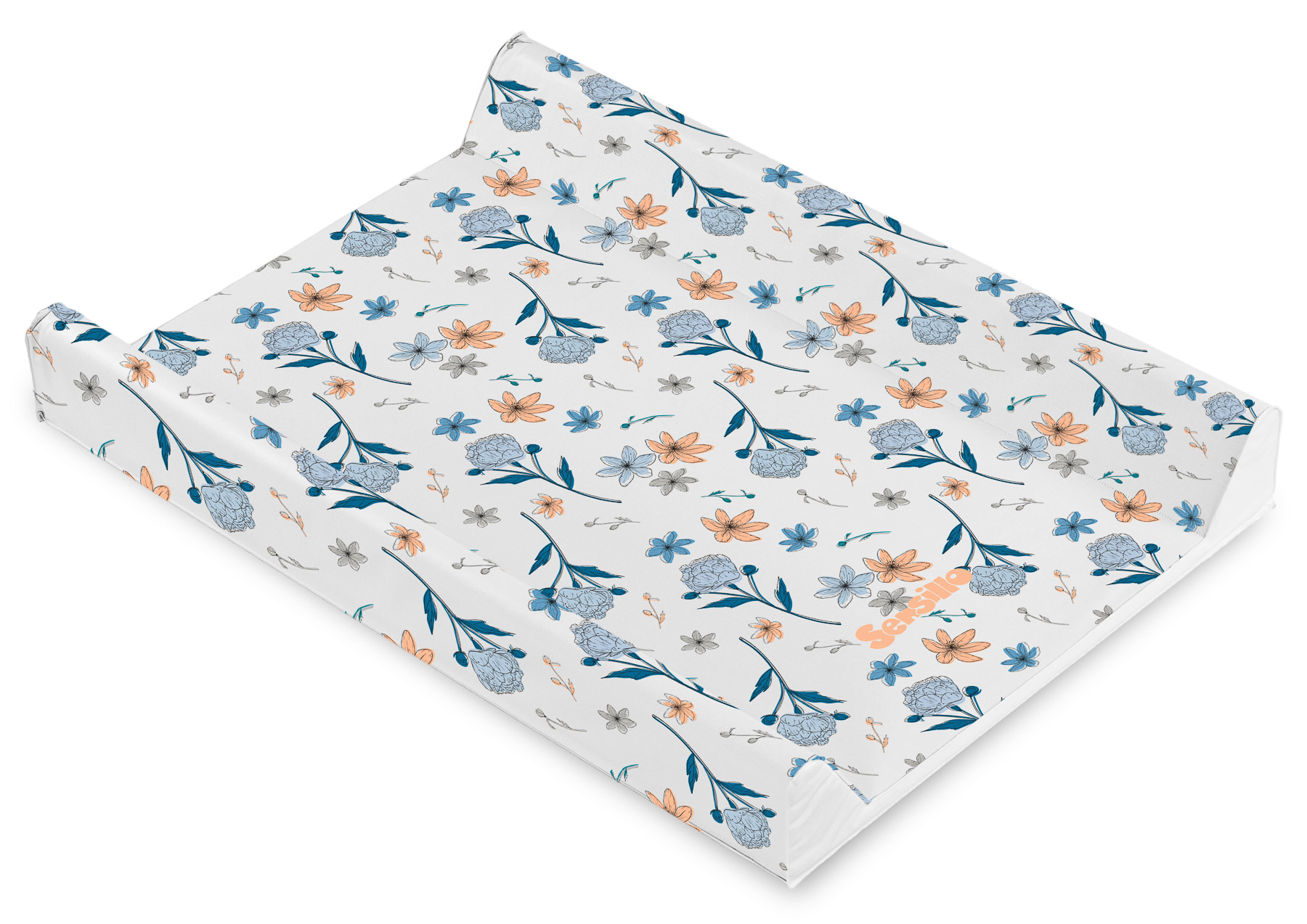 Soft changing pad – Flowers Peonies