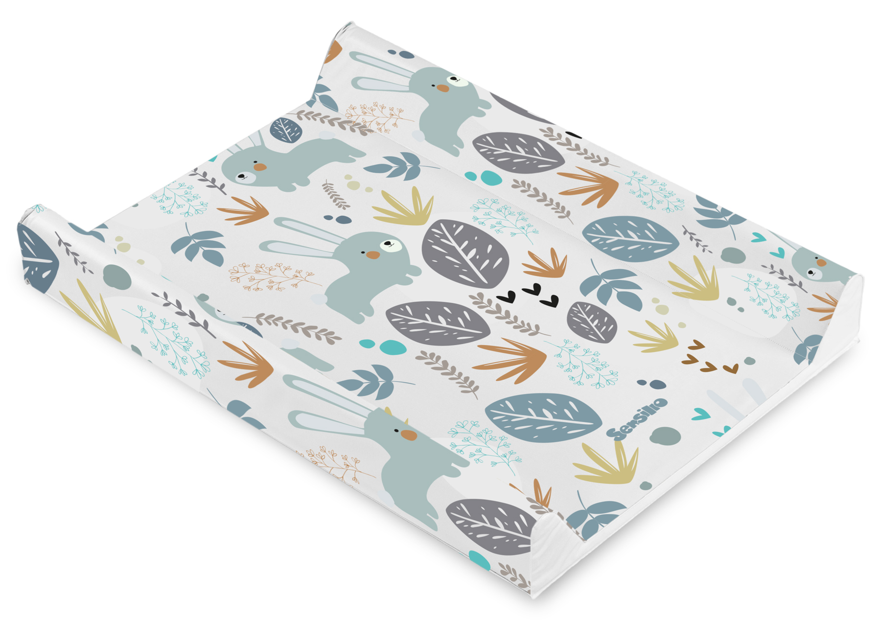 Soft changing pad – rabbit platinum