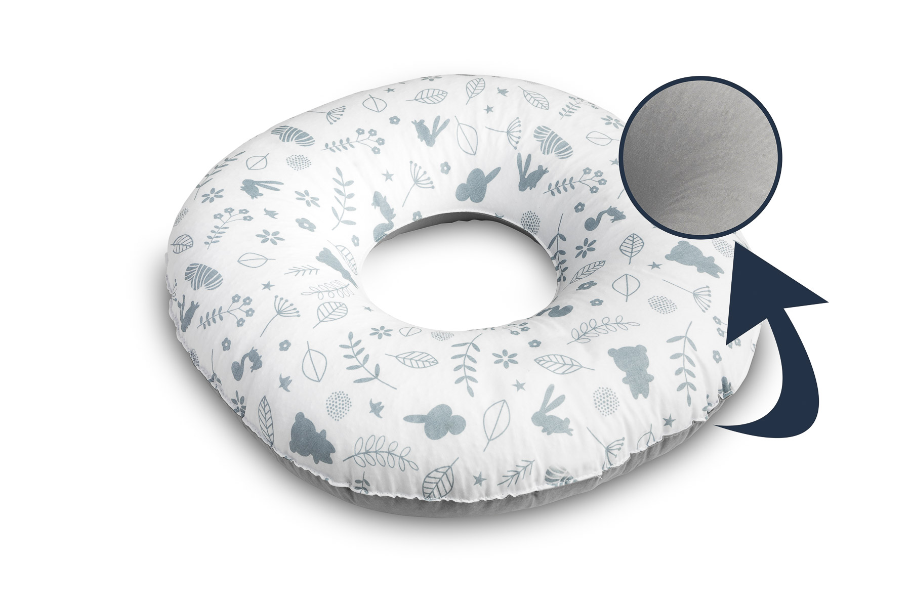 Postnatal Pillow – Forest graphite