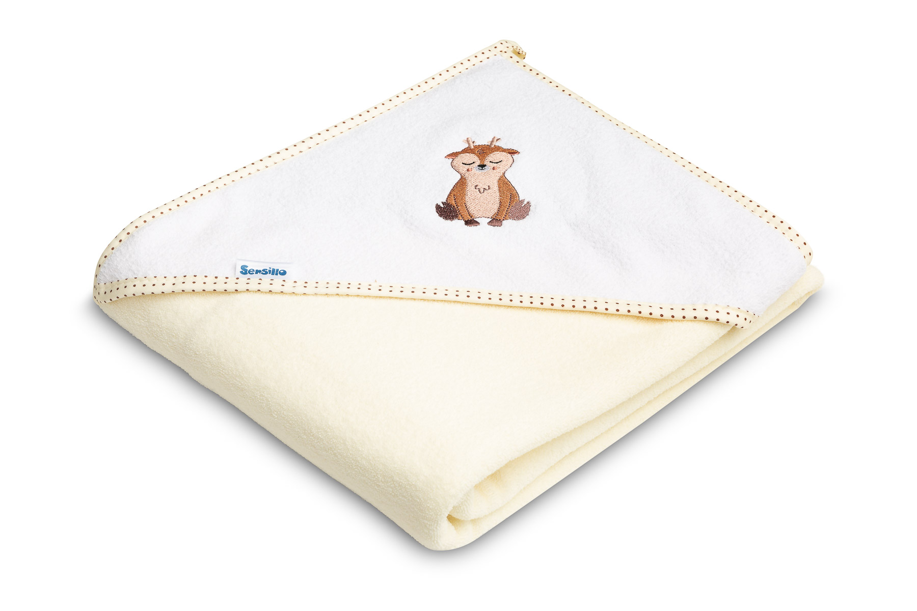 Soft bath towel frotte 100×100 – Deer beige