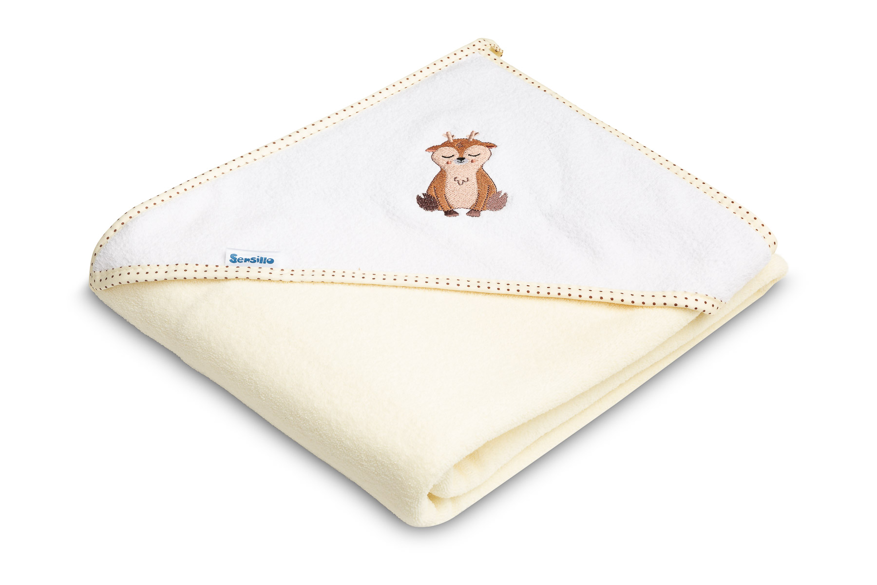 Okrycie kąpielowe frotte 100×100 – Jelonek beige