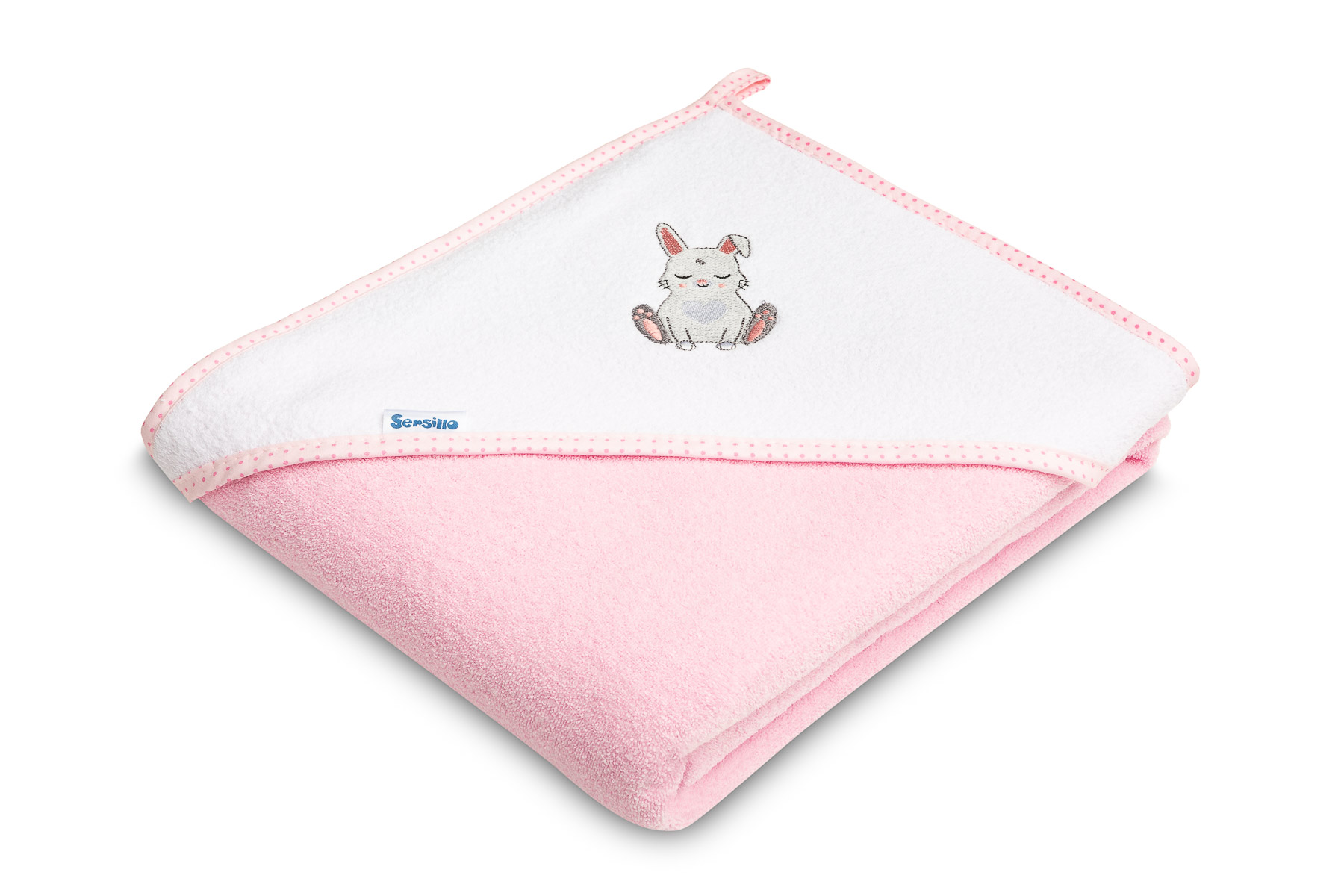 Soft bath towel frotte 100×100 – Bunny pink
