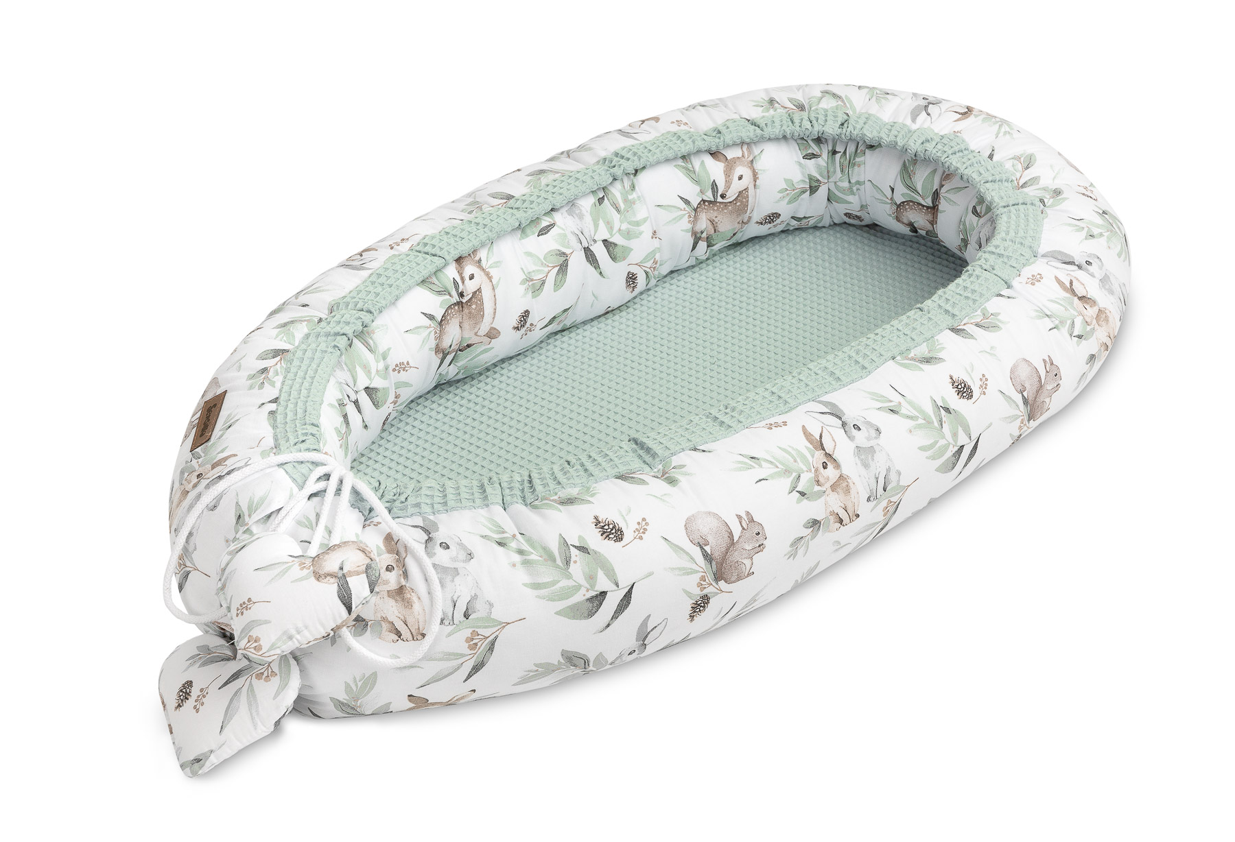 Waffle Baby Nest/baby Cocoon – roe-deers mint