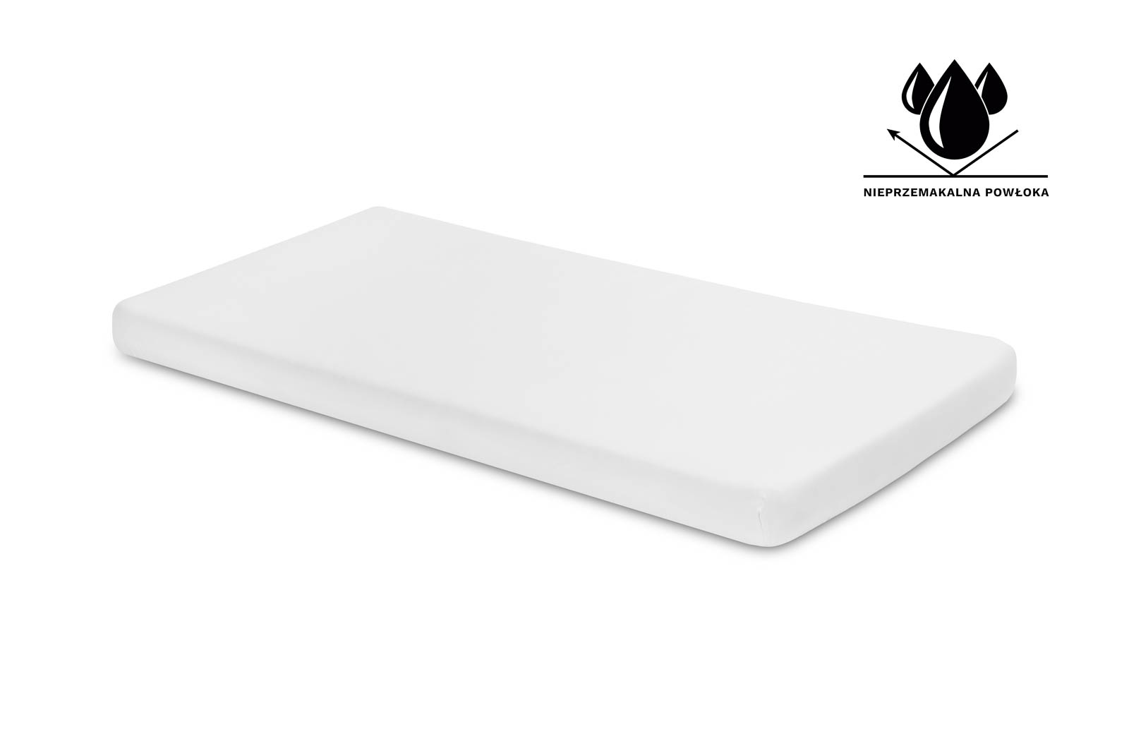 Waterproof Jersey Sheet – White 140×70