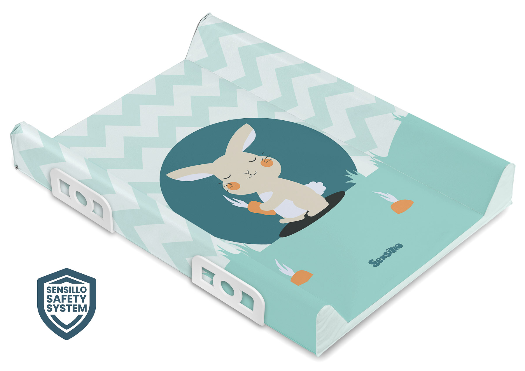Lovely Friends changing pad SAFETY SYSTEM – Rabbit Mint