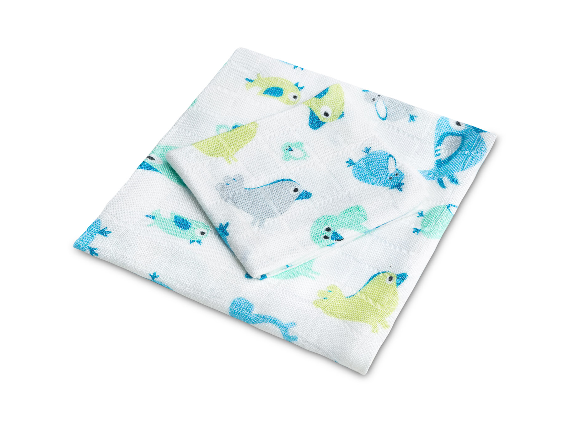Bamboo diapers Set Blue Birds 30×35 75×75