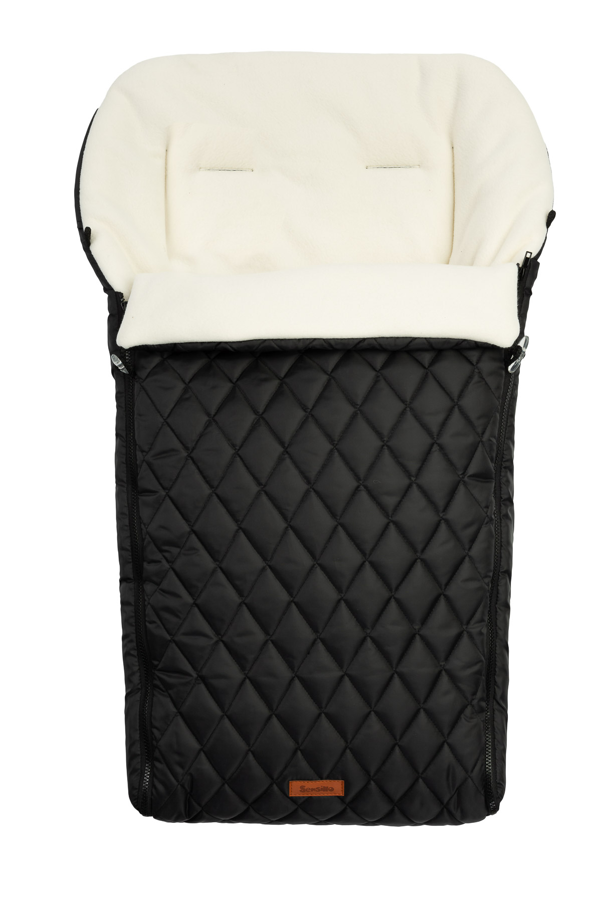 Quilted polar romper bag – Black