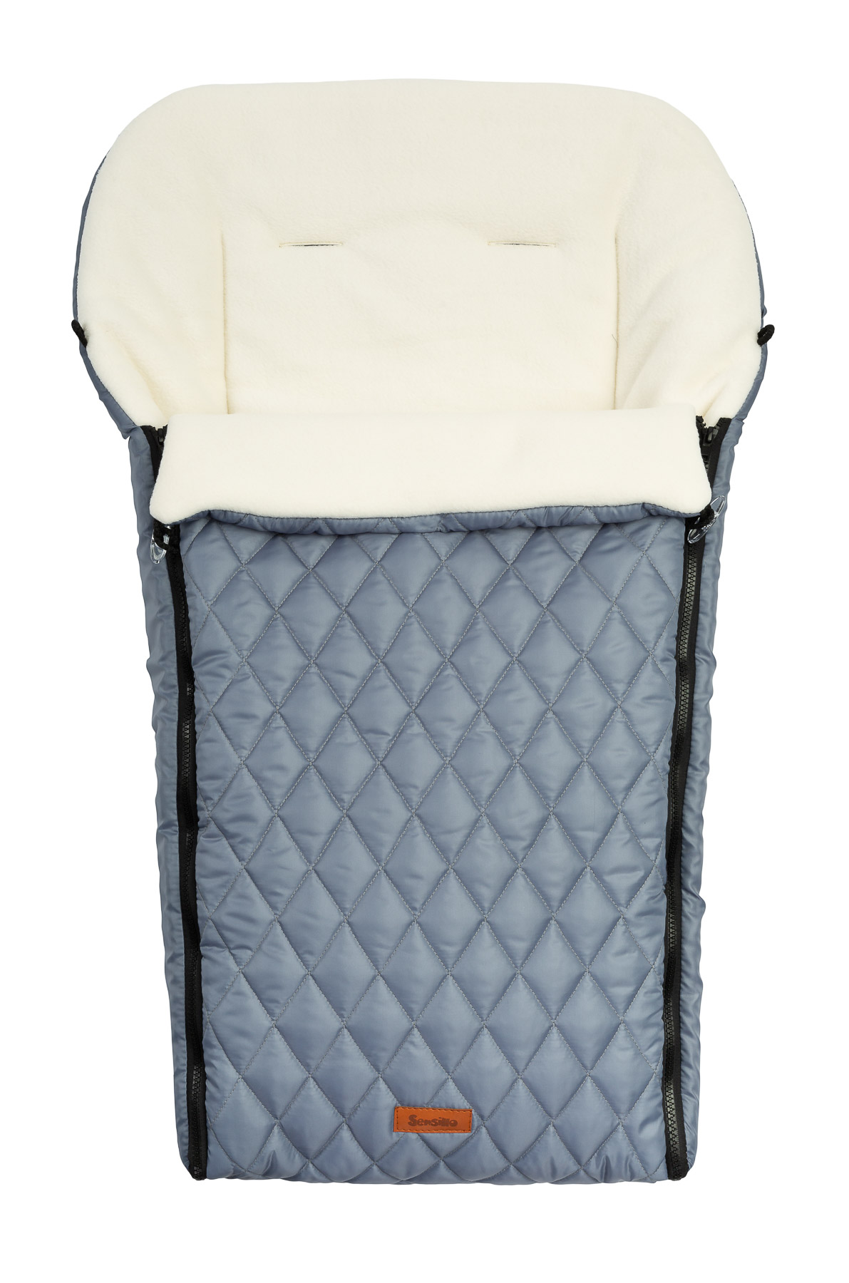 Quilted polar romper bag – Graphite