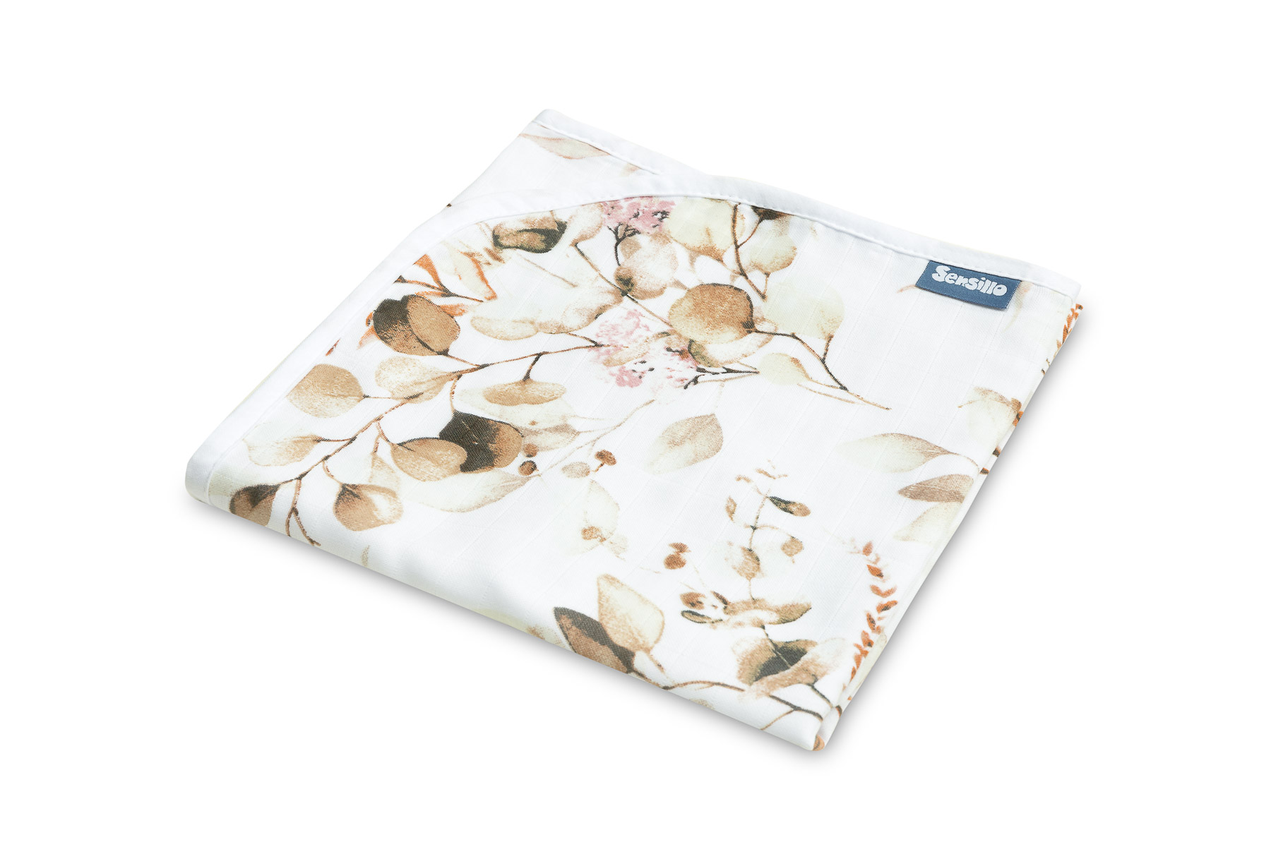 Muslin Blanket – EUCALYPTUS/WHITE 80x100cm