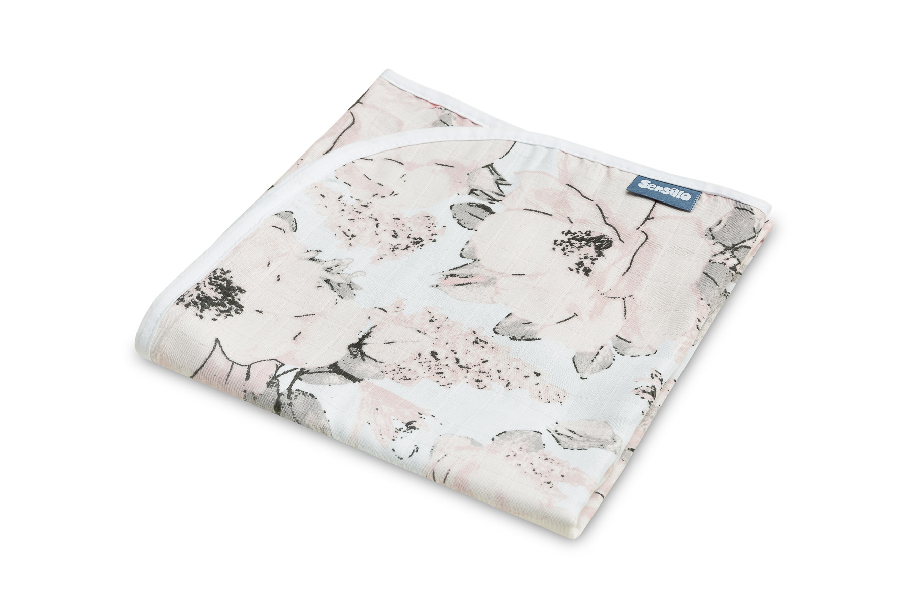 Muslin Blanket – PEONY/ASH 80x100cm