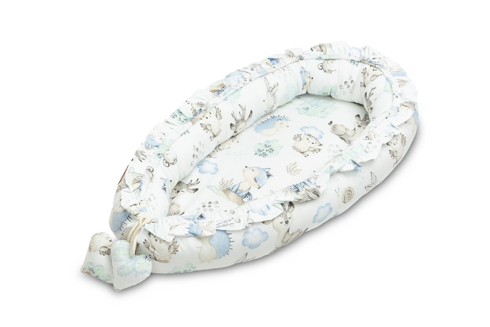 Velvet Baby Nest/baby Cocoon – Stroll Blue