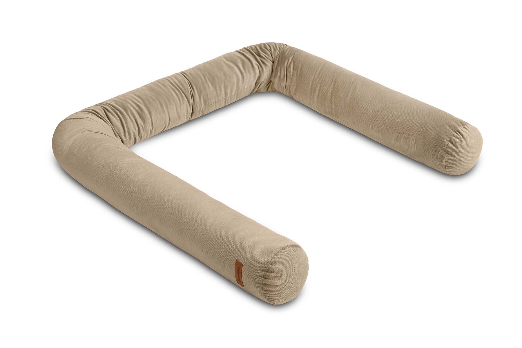 Crib roller bumper Velvet – Beige