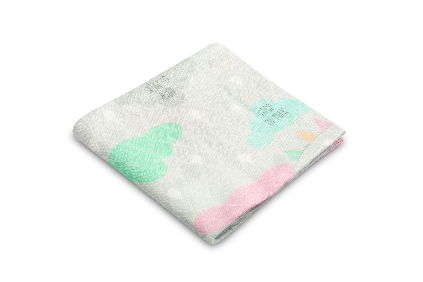 BAMBOO DIAPER DROP OF MILK 75×75