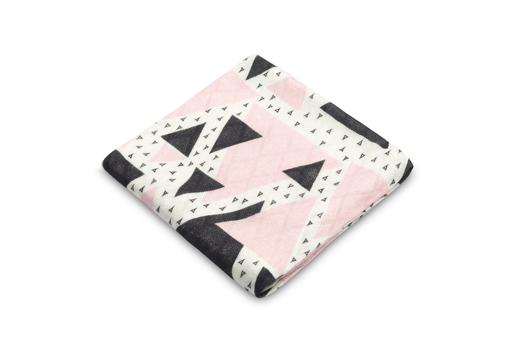 BAMBOO DIAPER PINK TRIANGLE 75×75