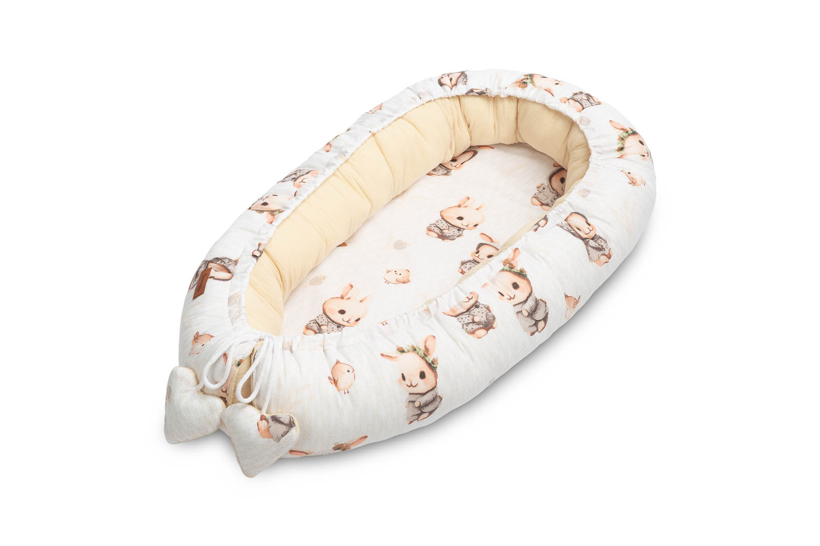BABY NEST MUSLIN – BEIGE BUNNY 80×45