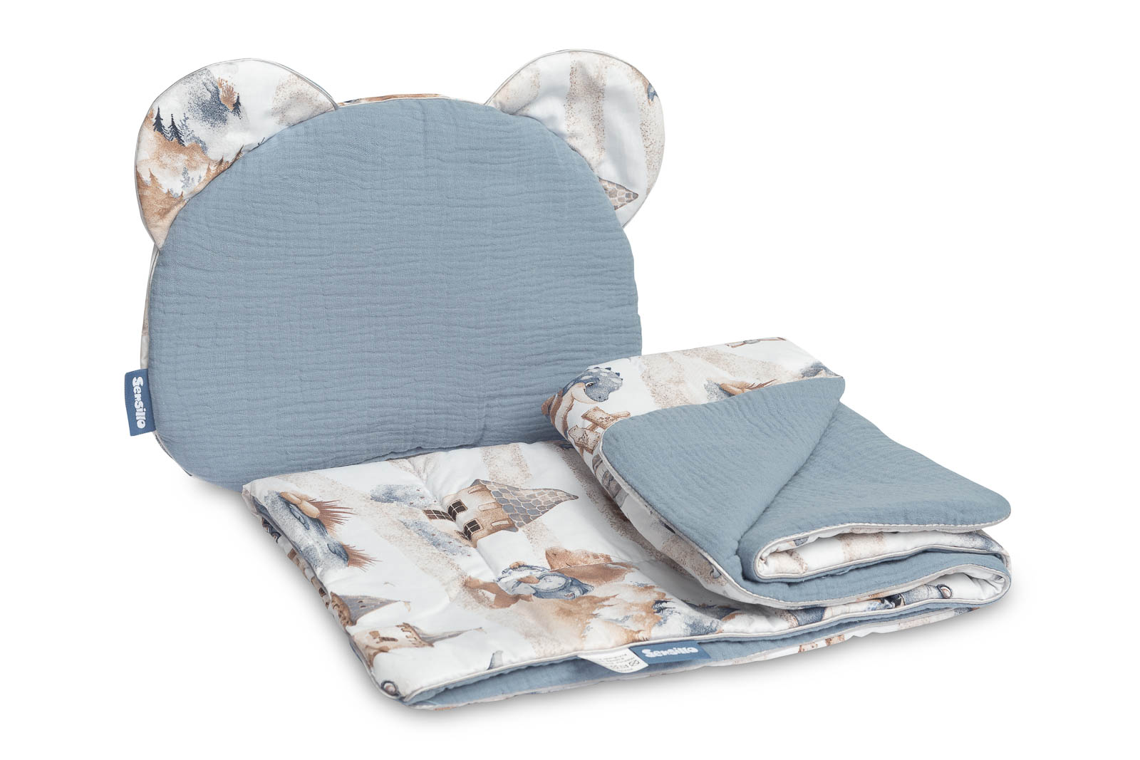 MUSLIN PUSHCHAIR SET – DRAGONS JEANS