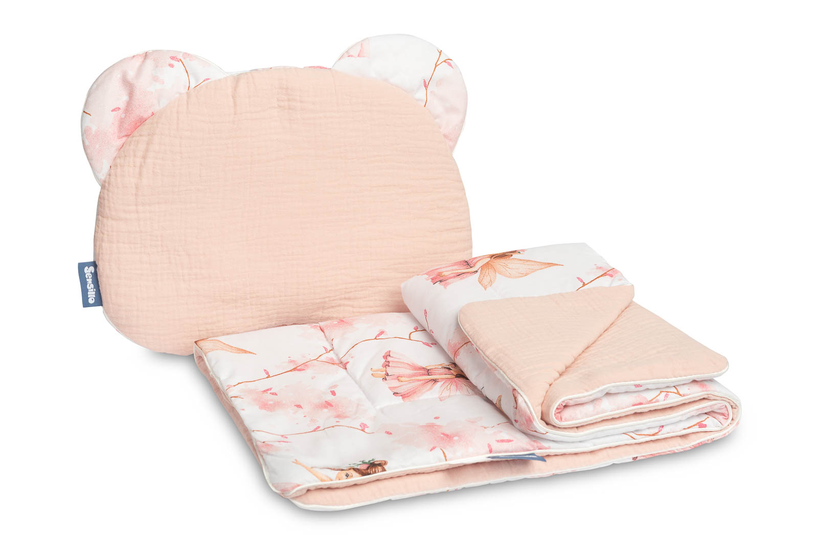 MUSLIN PUSHCHAIR SET – FAIRY PINK