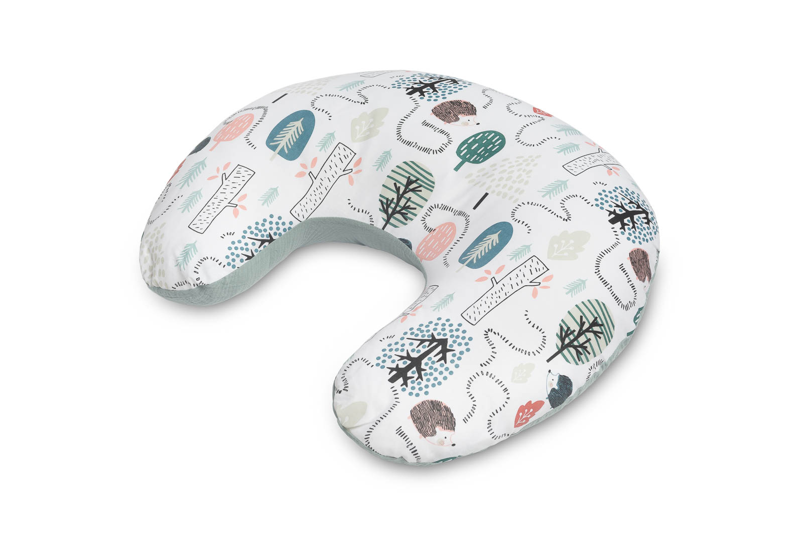 MUSLIN PILLOW FOR FEEDING – EMERALD HEDGEHOG