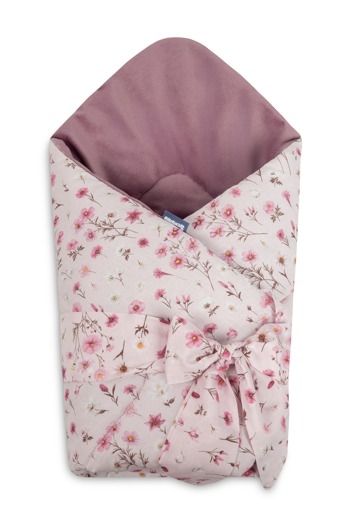 Rożek Velvet Bloom Pink 75×75
